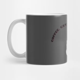 Coffee cats and yoga mats funny yoga and cat drawing Mug